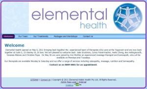 Health centre website design
