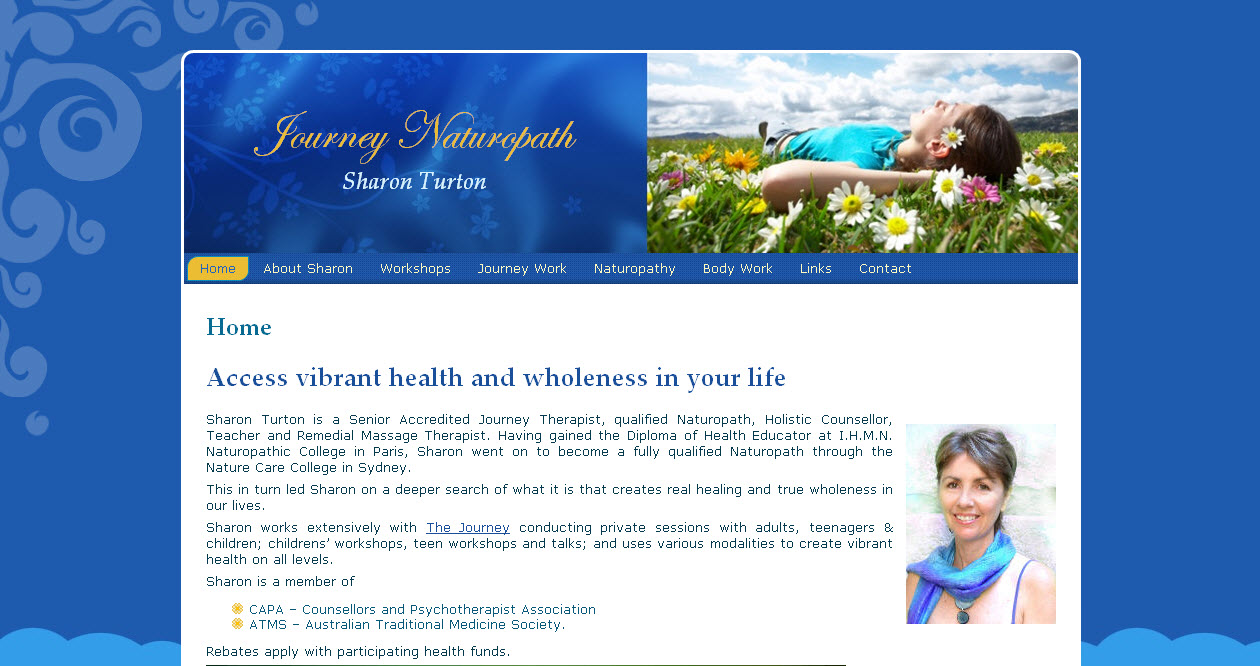 Naturopath naturopathy website design