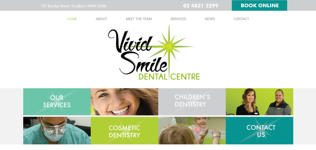 dental website design