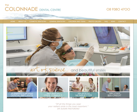 dental website design